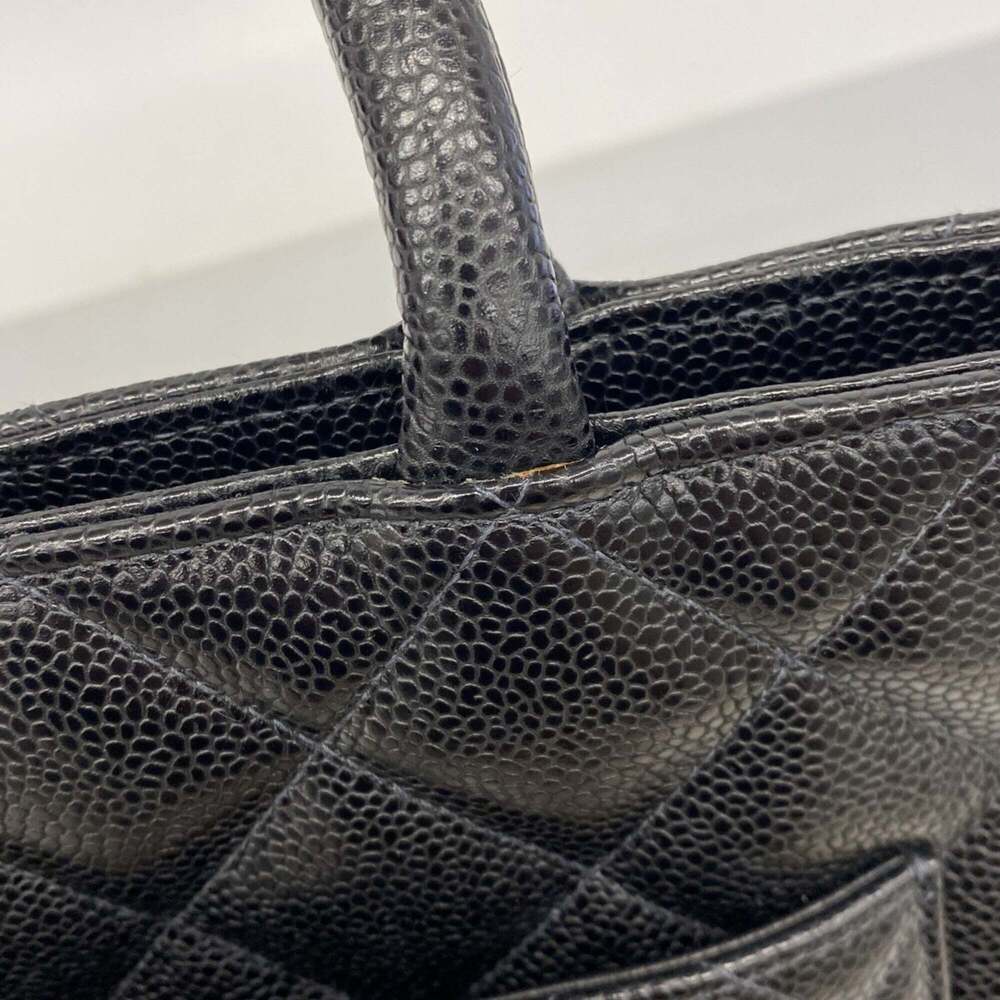 CHANEL Black Caviar Leather Reissue Tote Bag - Picture 8 of 11